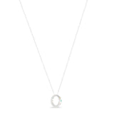 Colar Liso Lap Círculo com Pedras