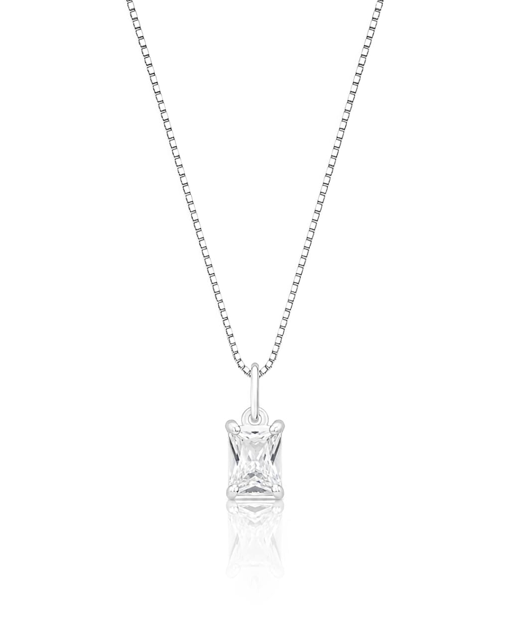 Colar pingente zircônia cristal