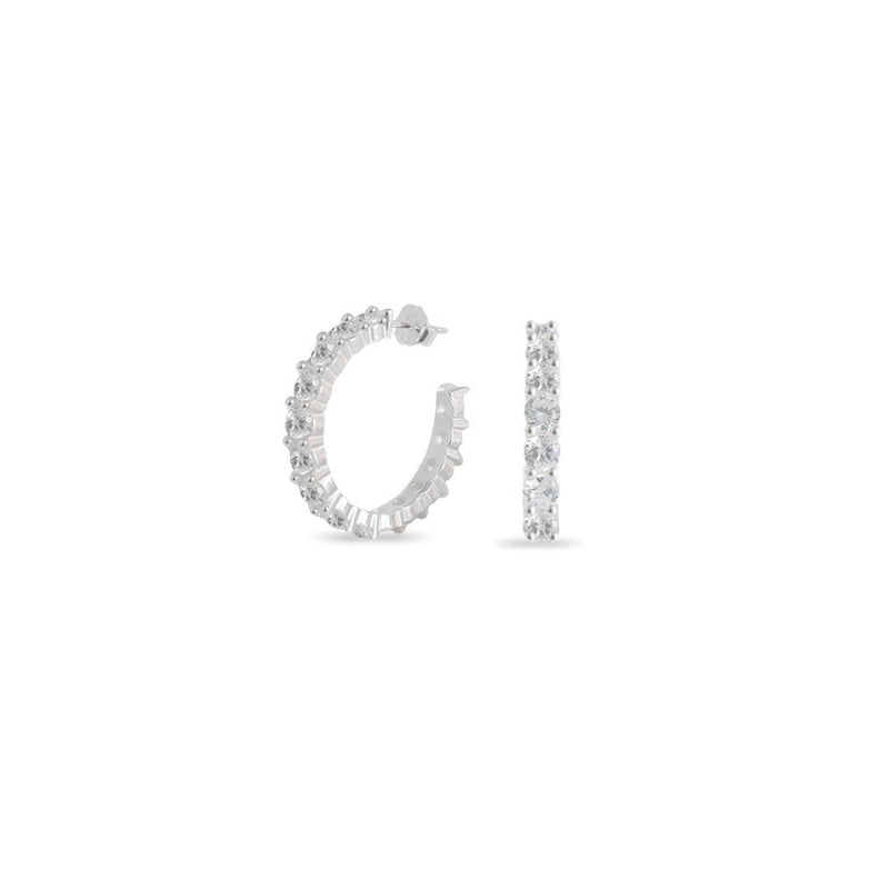 Argola Lisa Lap 15 Pedras