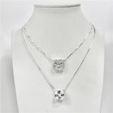 Escapulário Liso Lap Espírito Santo e Pedra Quadrada