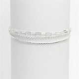 Pulseira Lisa 3 Correntes Variadas