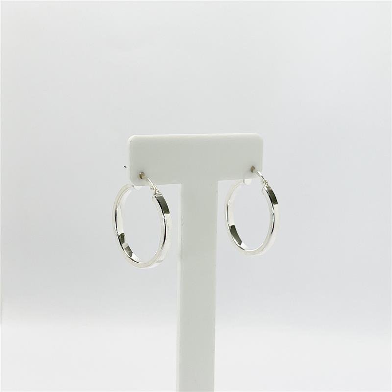 Argola Lisa Aro Quadrado