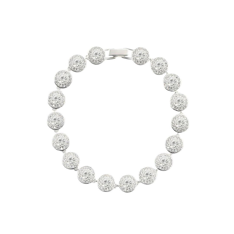 Pulseira Lisa Lap com Pedras Redondas