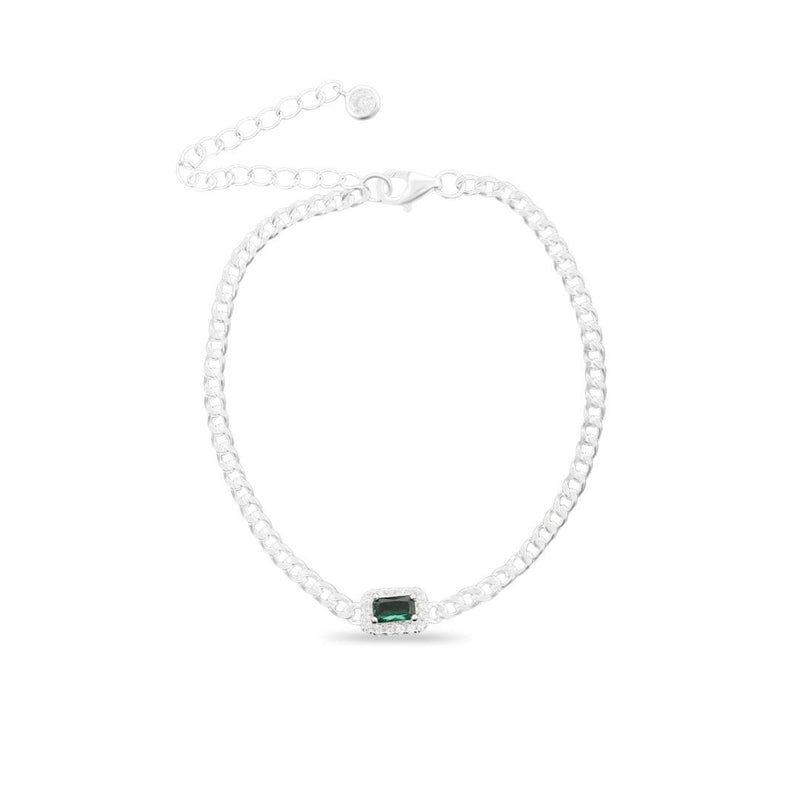 Pulseira Lisa Lap Grumet 3mm Retangular