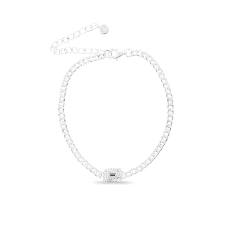 Pulseira Lisa Lap Grumet 3mm Retangular