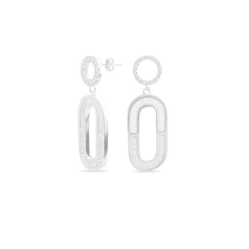 Brinco Liso Lap Círculo e Ova