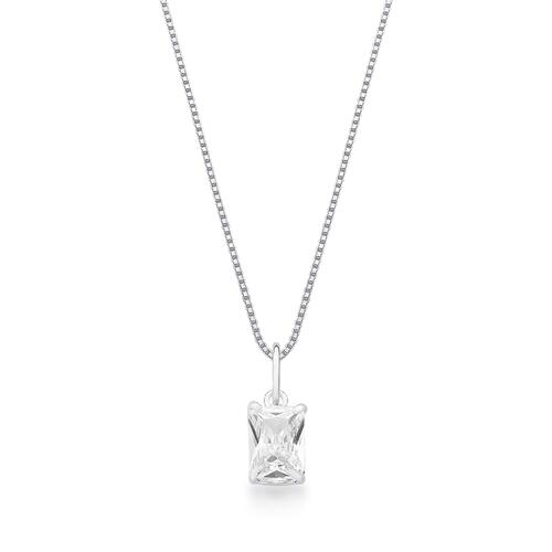 Colar pingente zircônia cristal