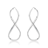 Brinco Infinito Liso de Prata