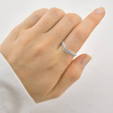 Anel Chevron Raminho Liso