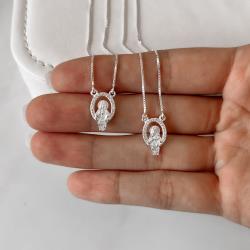 Escapulário Sagrado Coração vazado cravejado