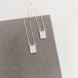 Escapulário medalhas cruz cravejada v15 60cm