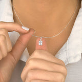 Colar pingente zircônia cristal