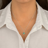 Pingente Ponto de Luz Turmalina Cravejado