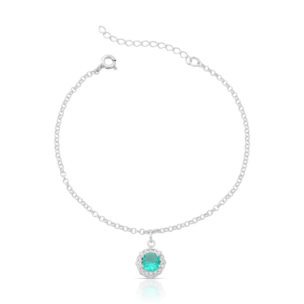 Pulseira Ponto de Luz Turmalina Cravejado