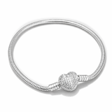 Pulseira Coração Cravejado