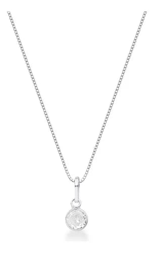 Colar pingente zircônia