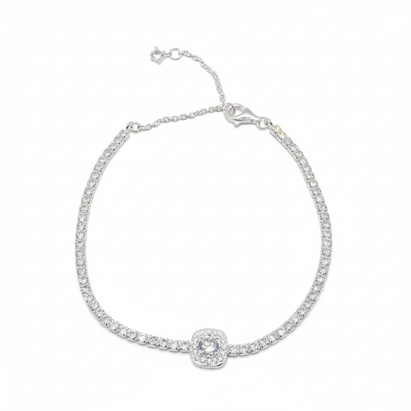 Pulseira Lisa Lap Riviera 2mm Quadrad