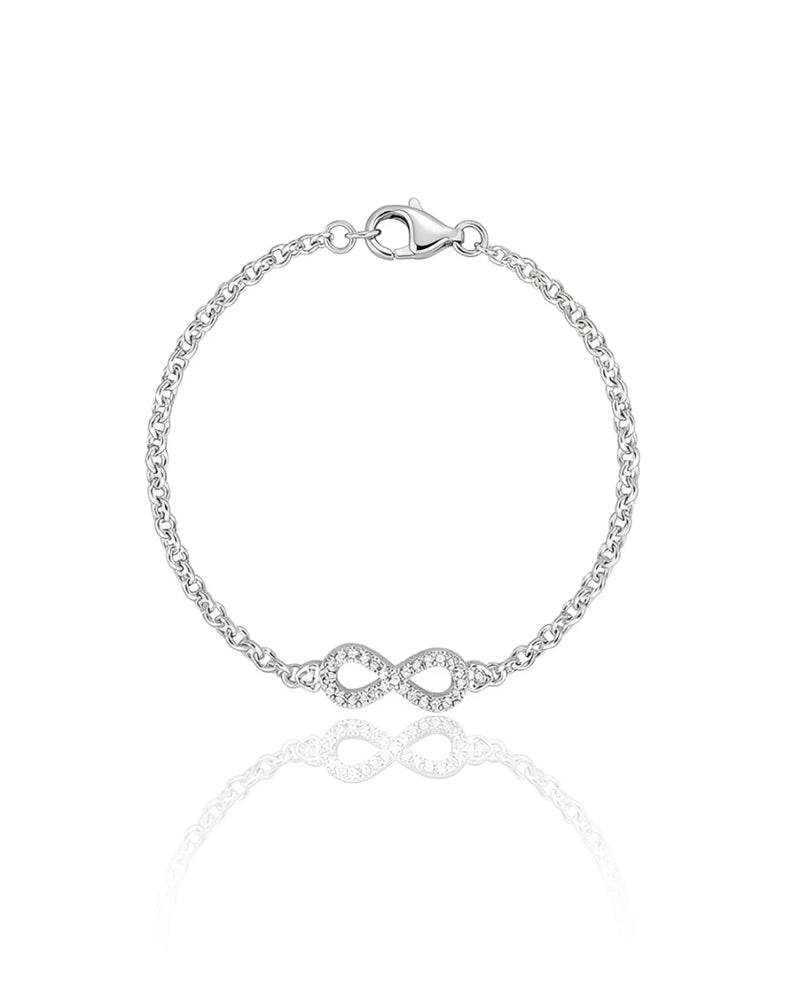 Pulseira Infinito Central Cravejado
