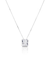 Colar Zircônia Retangular Cristal