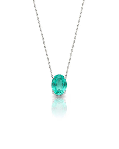 Colar Zircônia Turmalina Oval