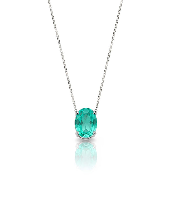 Colar Zircônia Turmalina Oval