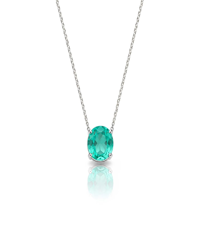 Colar Zircônia Turmalina Oval