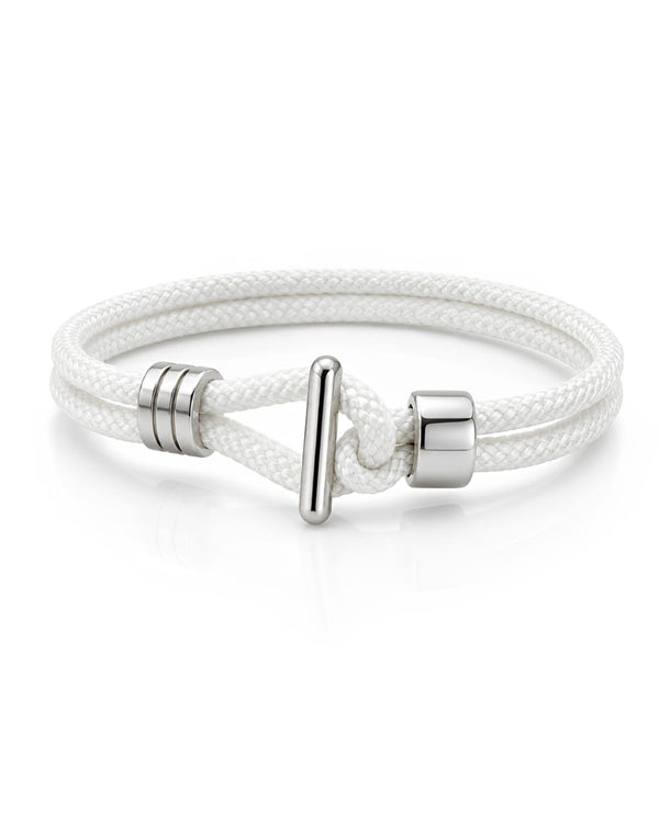 Pulseira Masculina Náutica Corda Branca