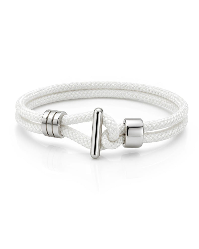 Pulseira Masculina Náutica Corda Branca