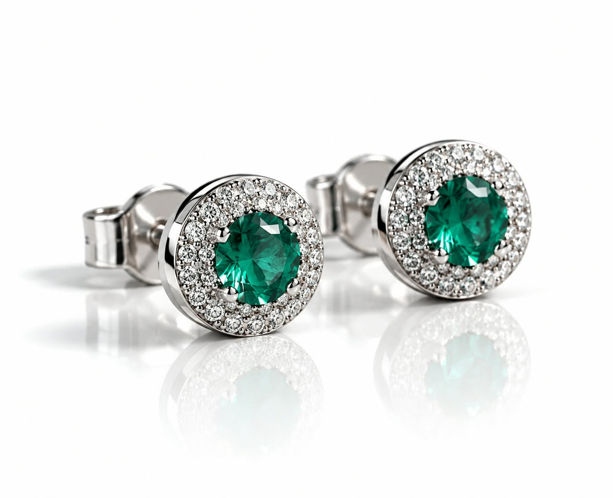 Brinco Zircônia Verde