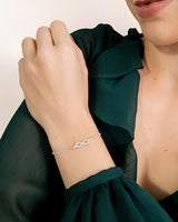 Pulseira Infinito Central Cravejado