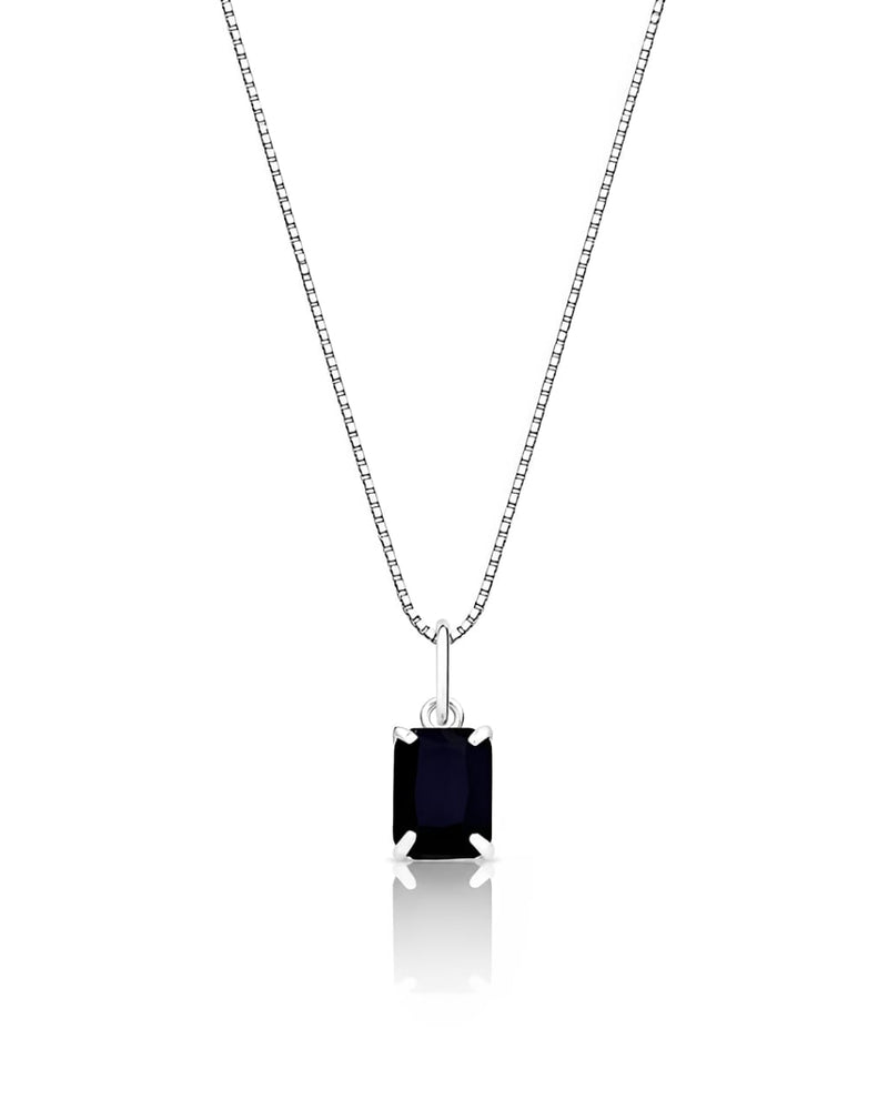 Colar pingente zircônia onix