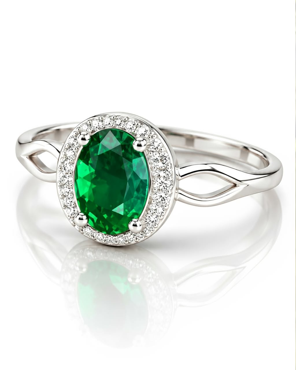Anel zircõnia verde
