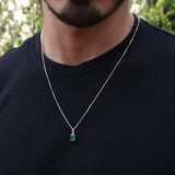 Colar pingente zircônia acqua