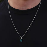 Colar pingente zircônia acqua