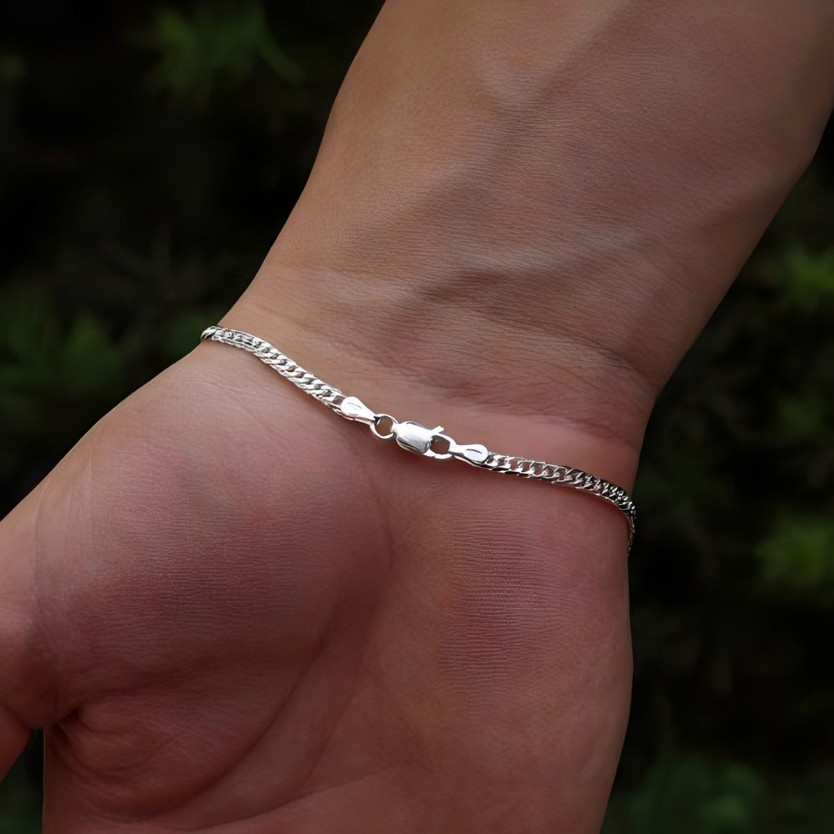 Pulseira Lisa Elo Grumet 3mm