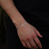 Pulseira Lisa Elo Grumet 2mm